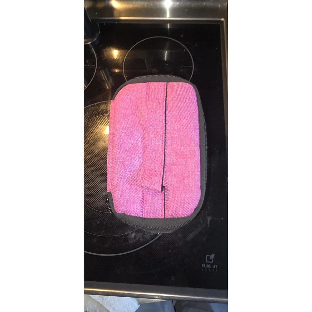 pink Youha insulated breast milk cooler bag with a top handle